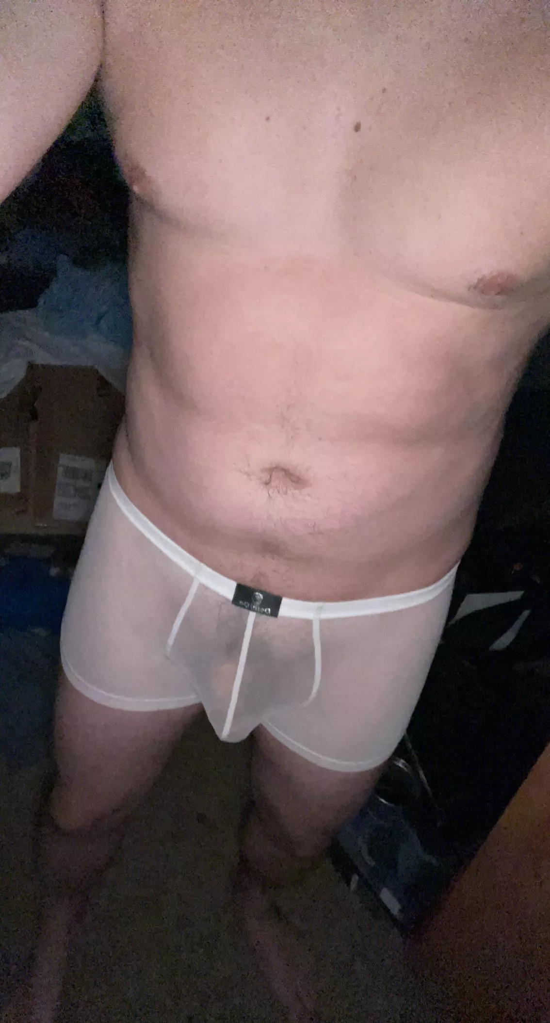 How do you like my sexy sheer boxers?👀
