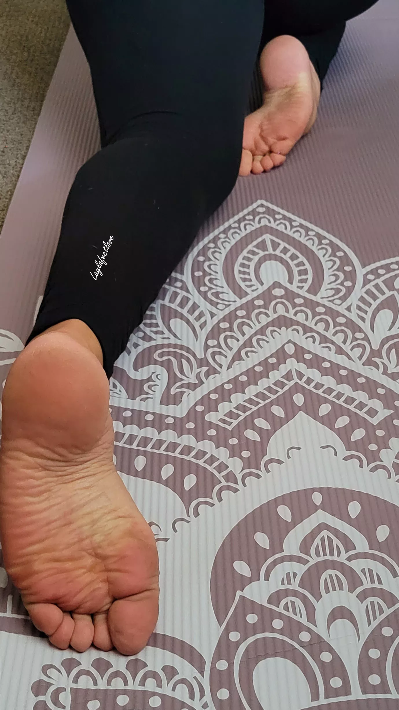 Starts at my soles and ends at my.. well you know the rest 😉