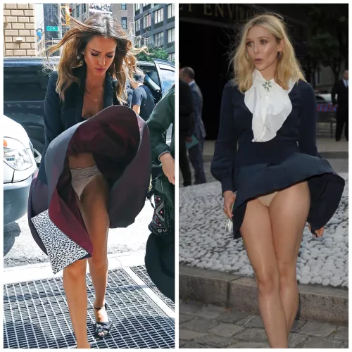 Super horny for Jessica Alba and Elizabeth Olsen and could really use some help from a bud for them