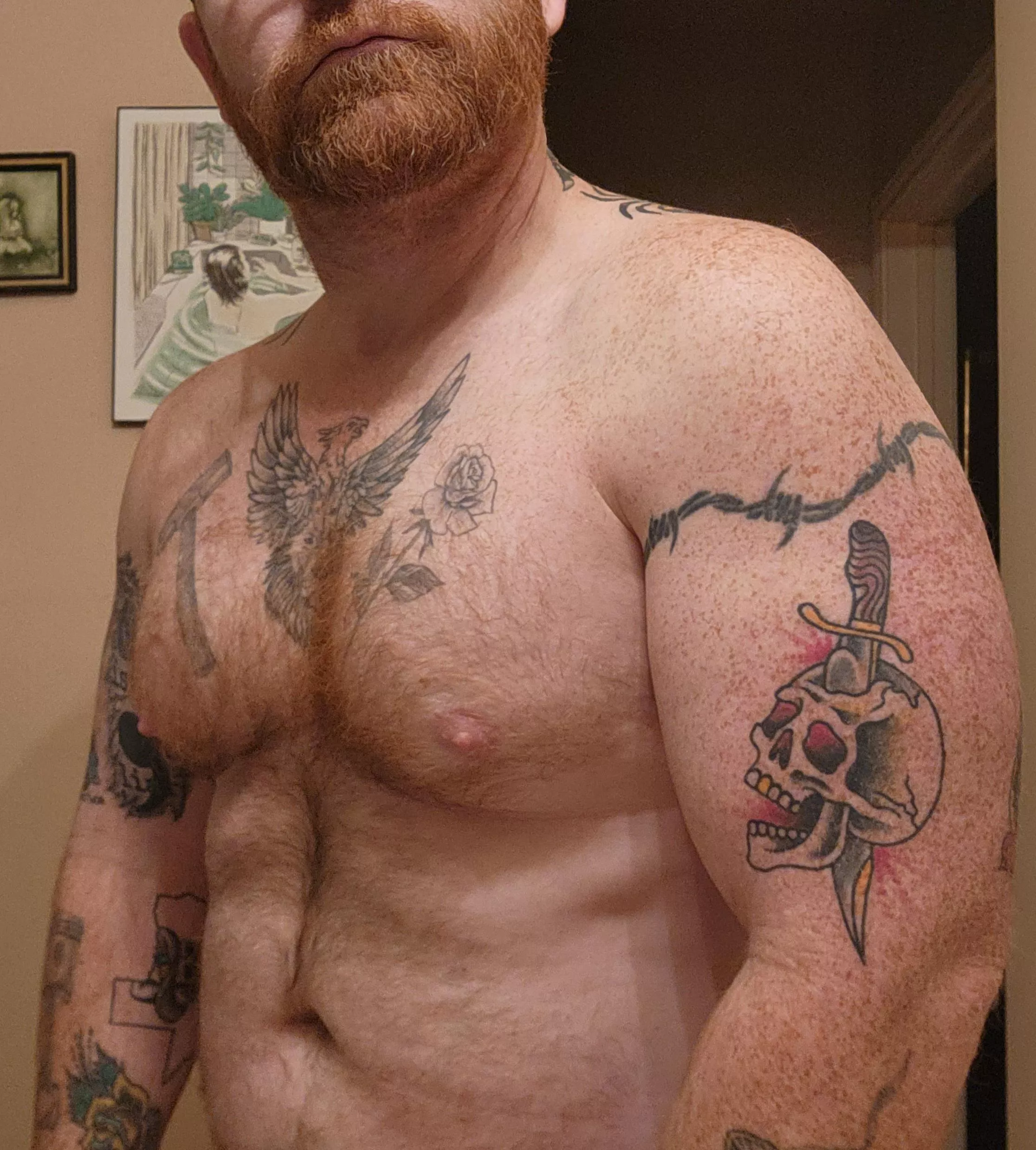 This ginger bearded viking is ready for some battle.