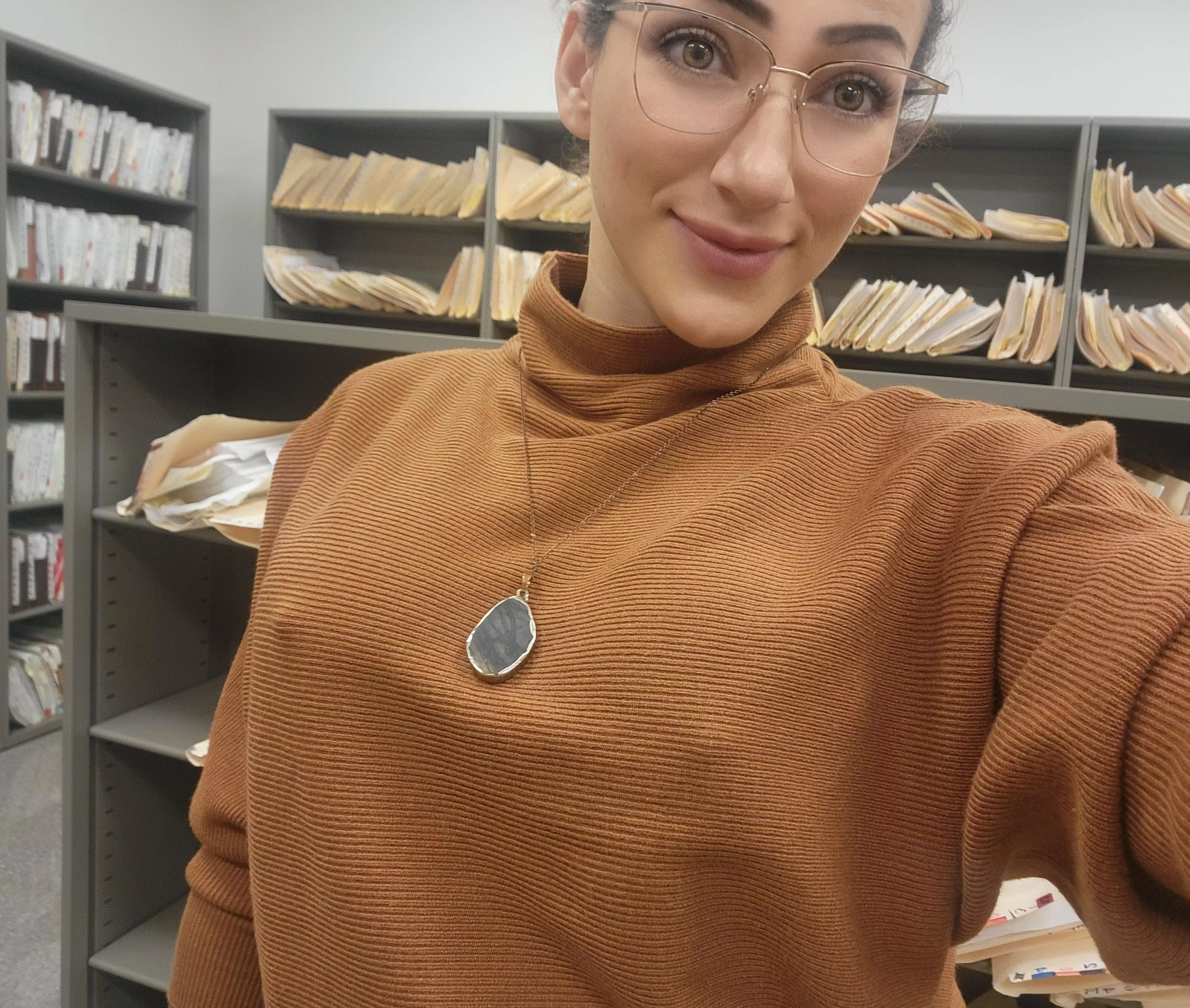 Well...I guess this sweater isn't as thick as I thought....hopefully Noone tells HR