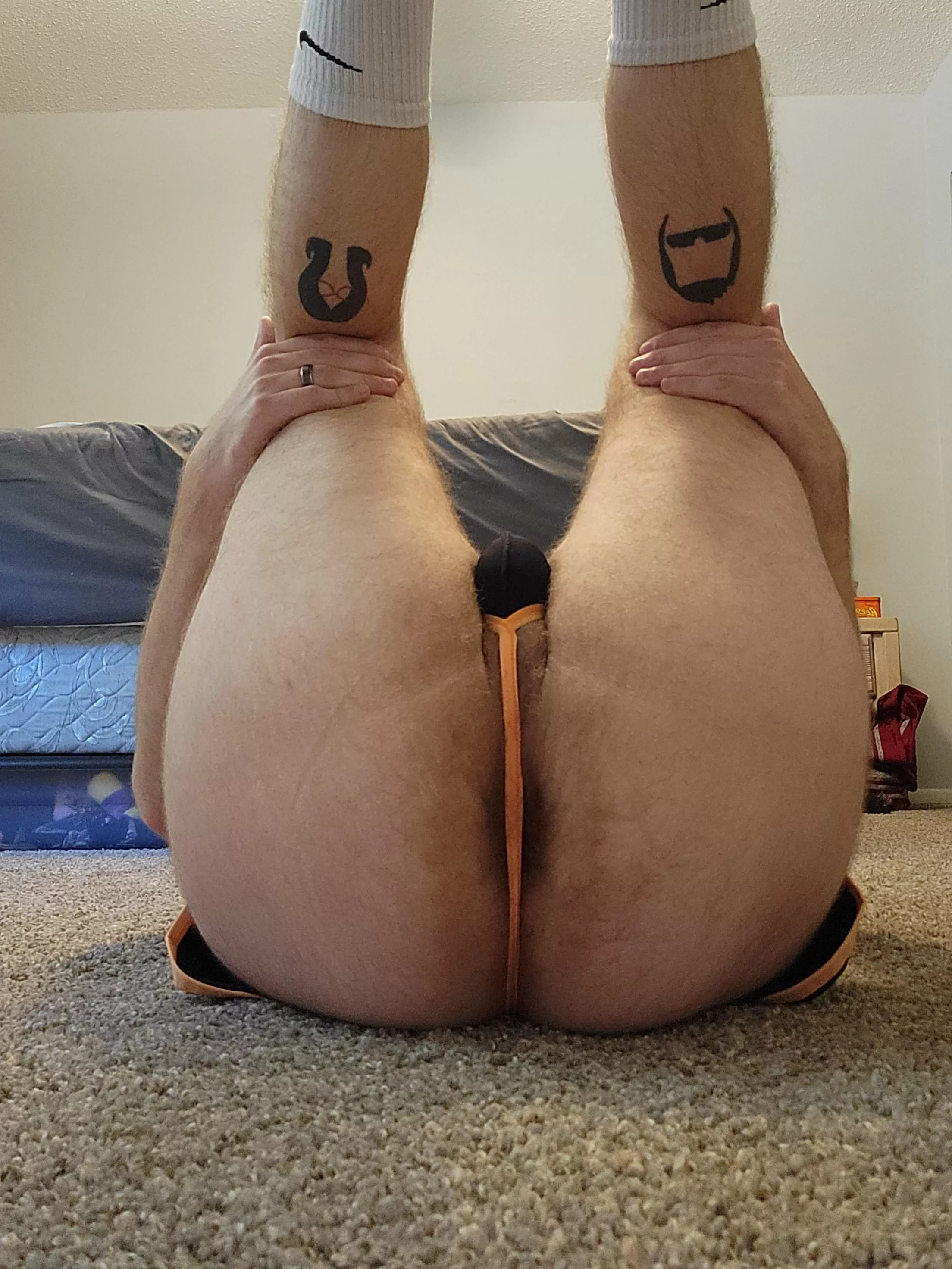 Got a new pair of shorts that had a built in thong 😉