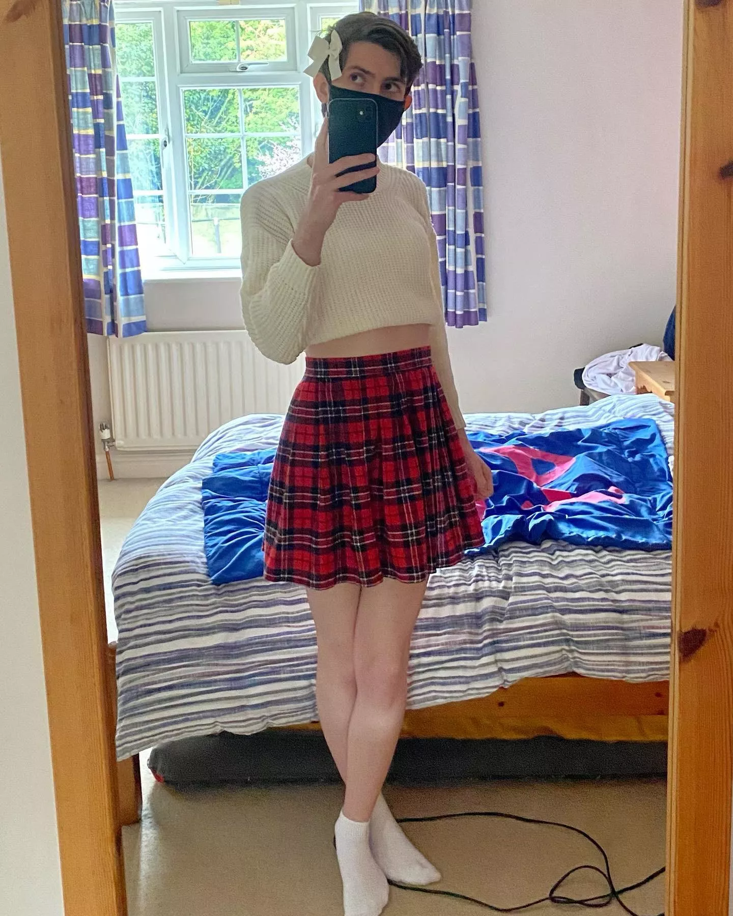 How’s my plaid skirt fit?