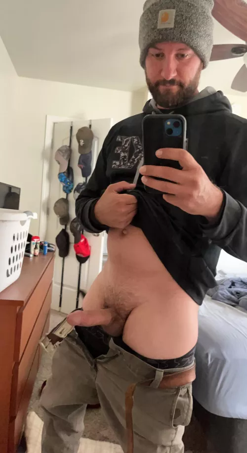 Making sure it didn’t freeze off in the cold