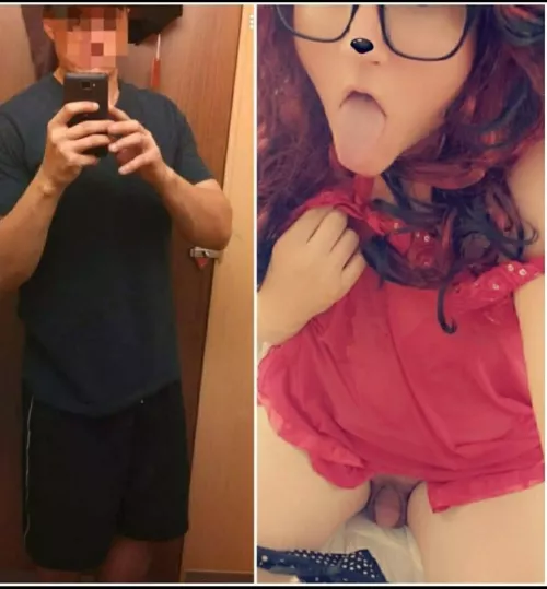 Once upon a time I pretended to be straight..then I sucked my first cock, now I'm never going back 💕😘