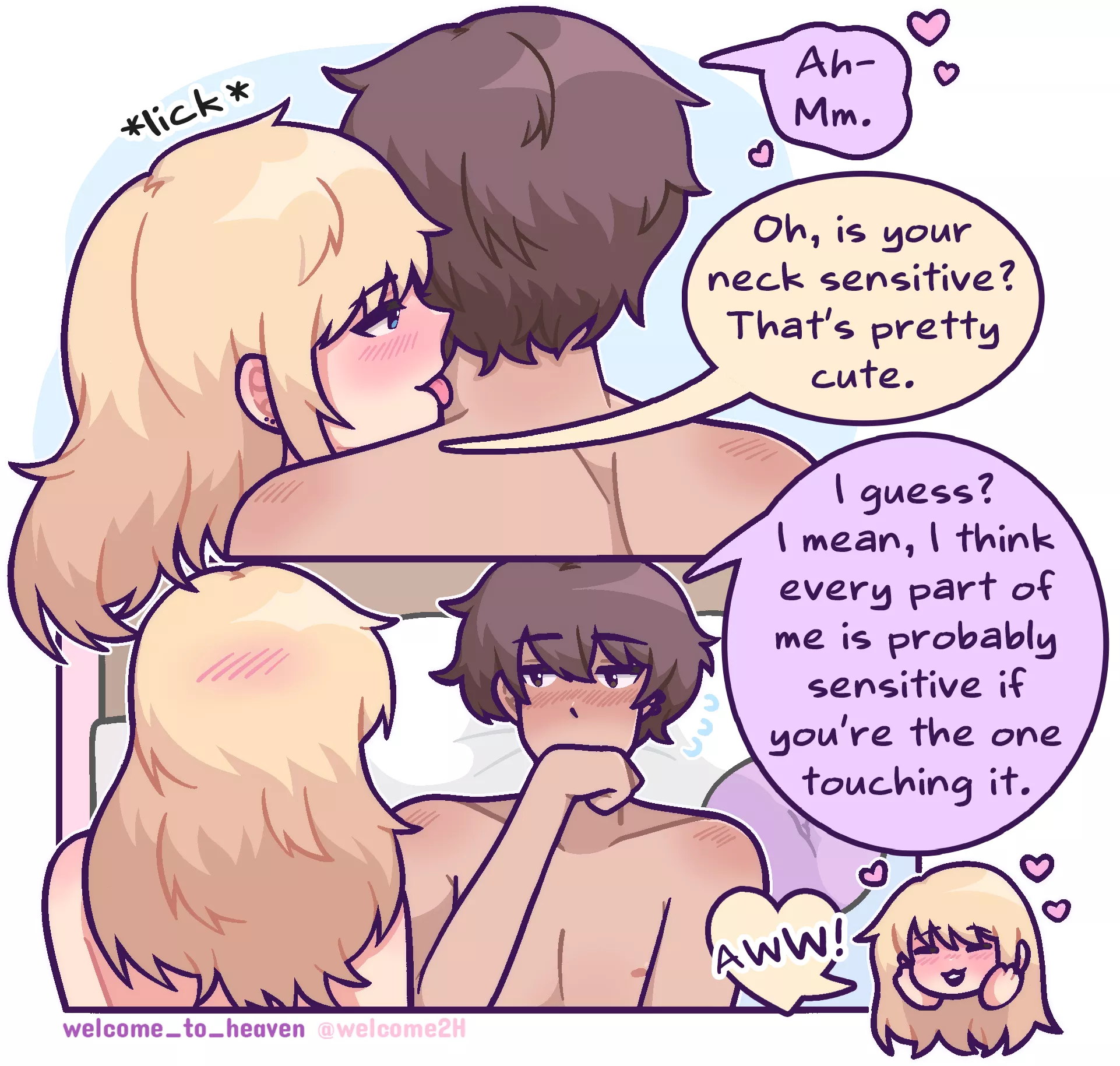 Sensitive guys are so cute... 💜 [OC]