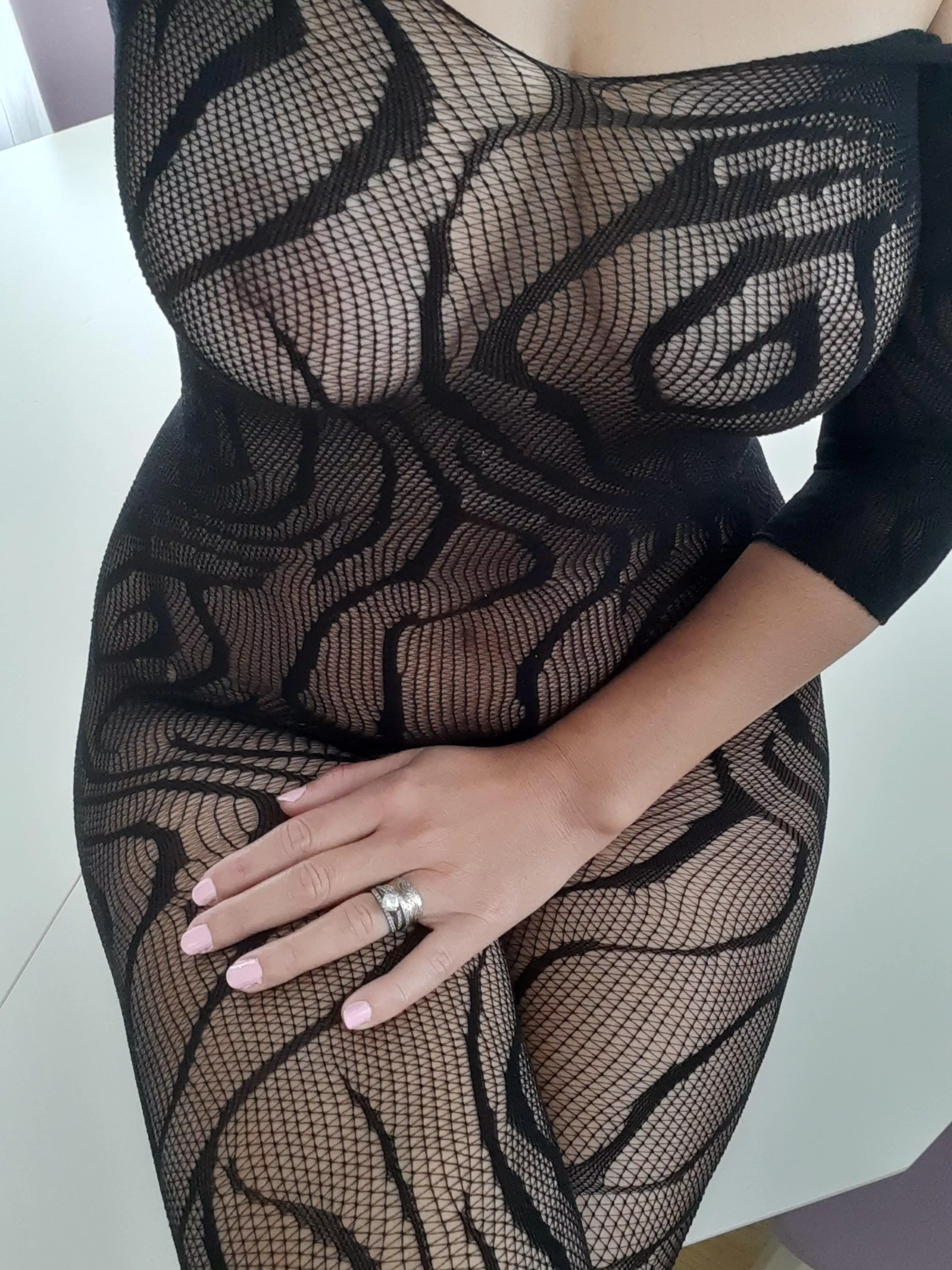 Showing off my wedding ring in bodystockings❤️‍🔥