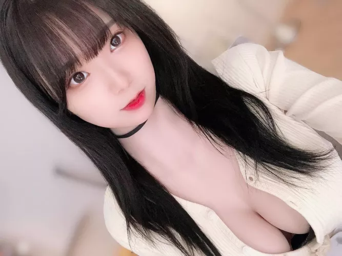 Cutie with huge tits