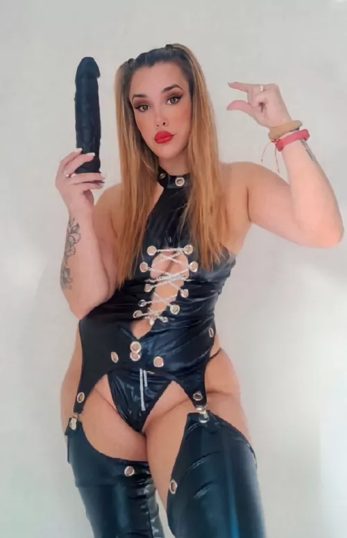 [Domme] Look, this is a big dick. Your tiny dick is useless