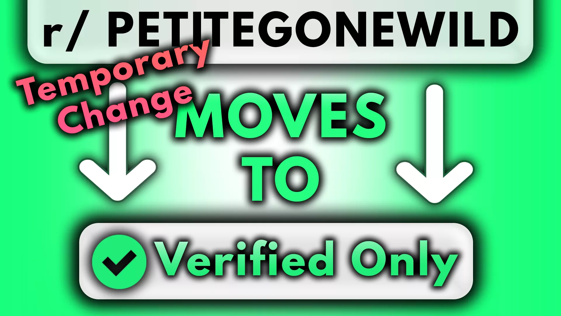 ⚠️Due to DMCA (copyright issues reddit is having) PetiteGoneWild is now a Verified only sub✔️