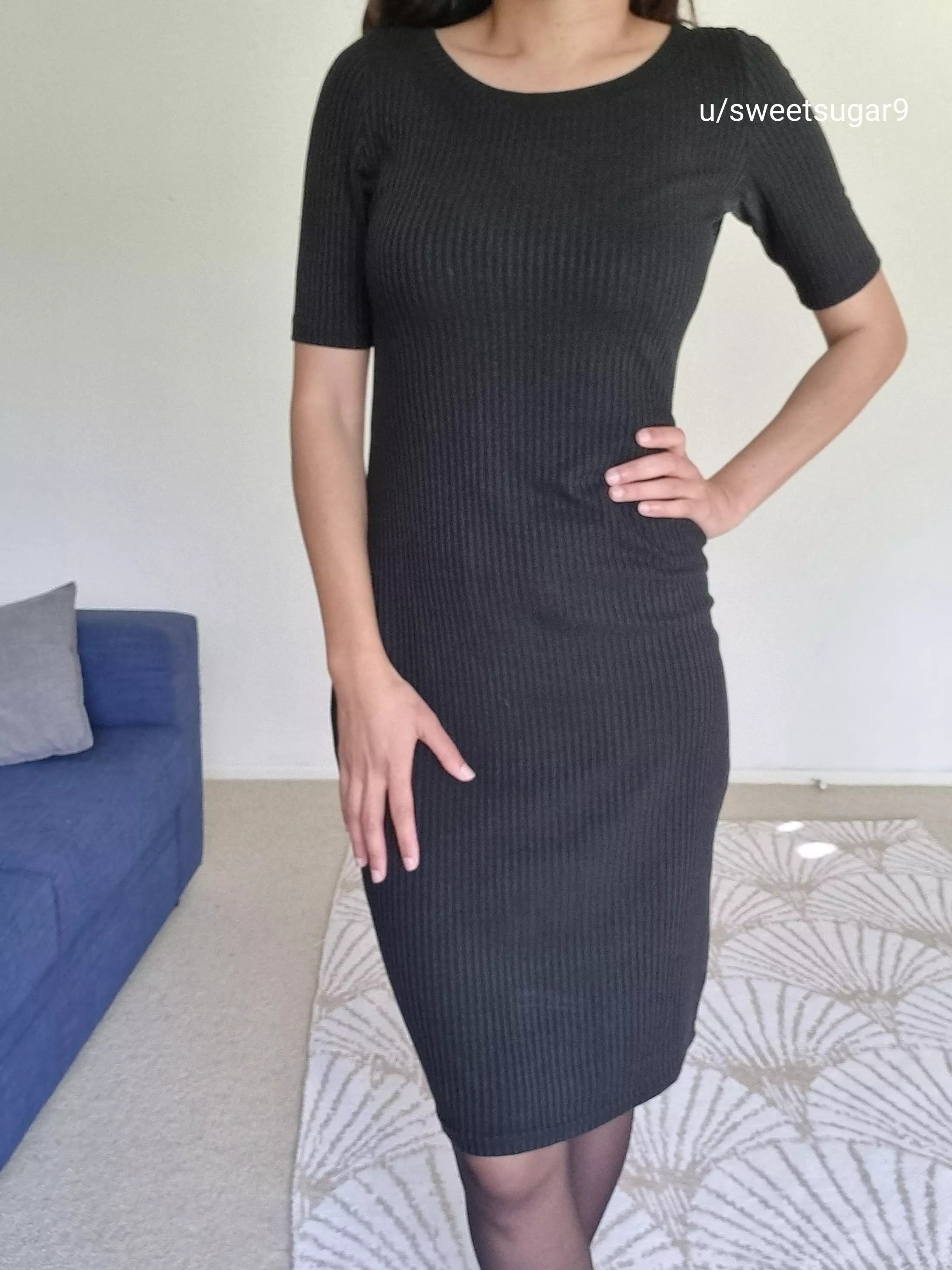 (F)35, love wearing this black dress to work.