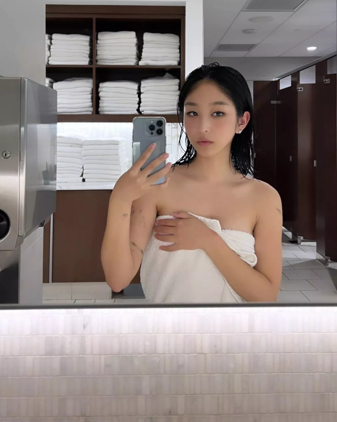 fresh out of the shower