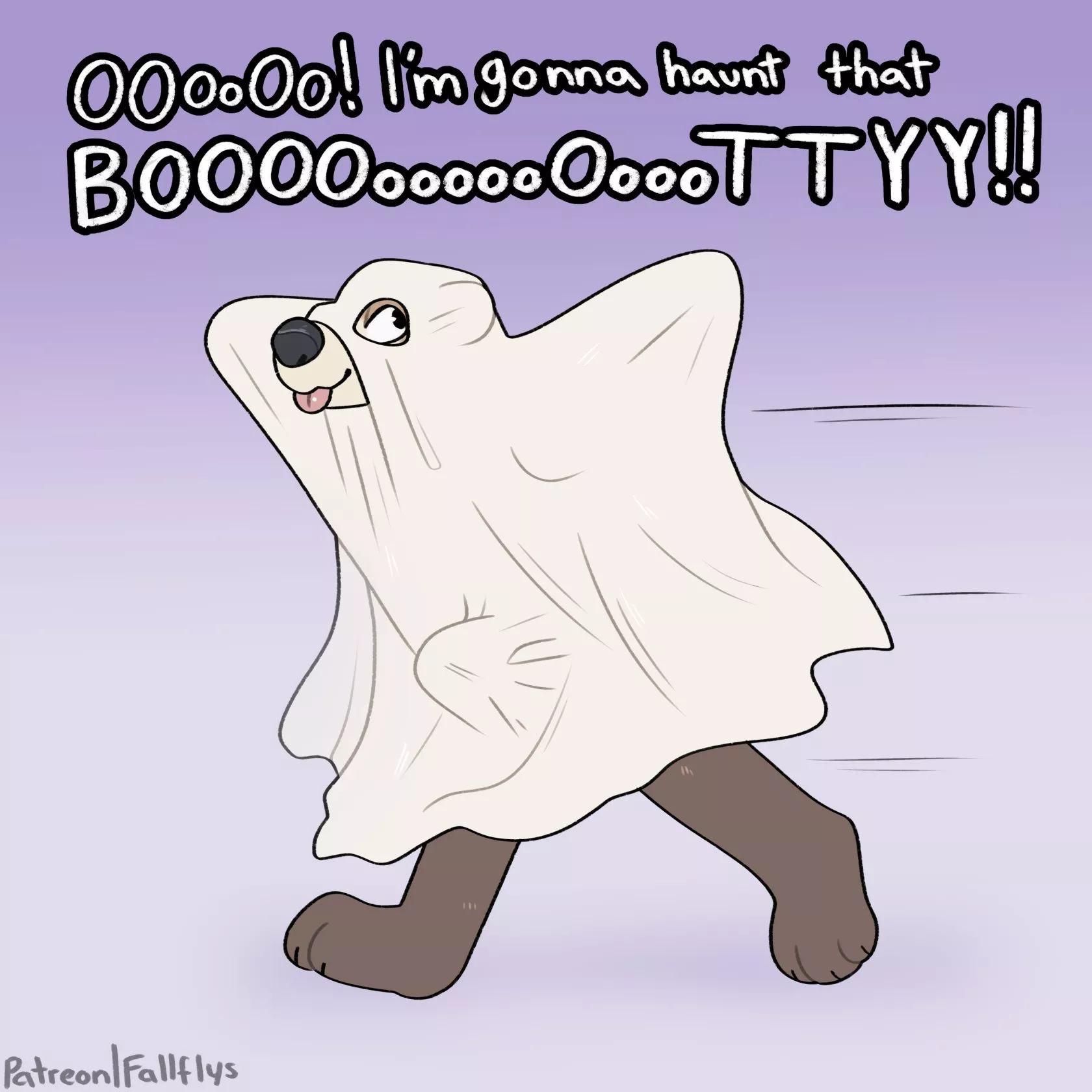 ghosts in porn origin story//art by me @fallflys on twitter