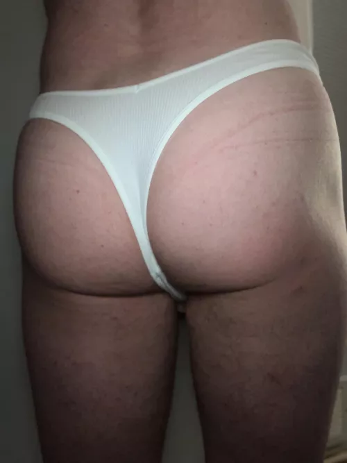 Just a bi dude in a white thong. Nothing to see here