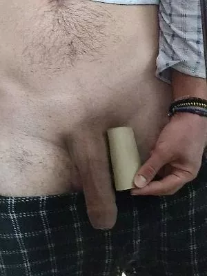 My soft monstercock compared to a 4 inch tp roll