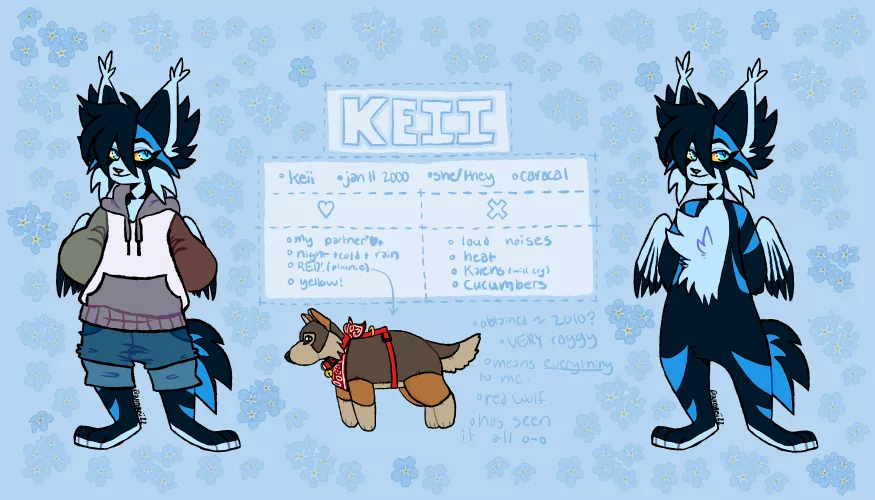 my sona!! shes a caracal i gave wings bc why not?