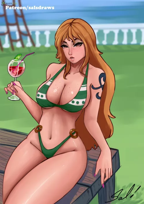 Rule 34 Nami (Salsdraws) [One Piece]