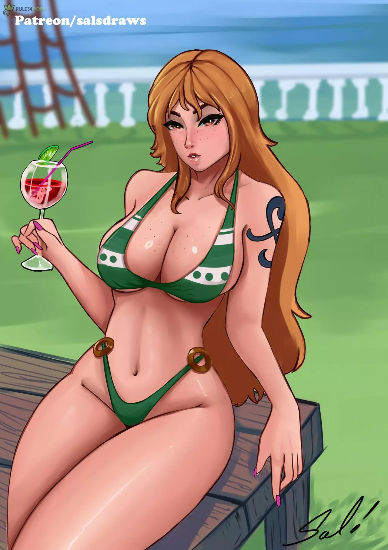 Rule 34 Nami (Salsdraws) [One Piece]