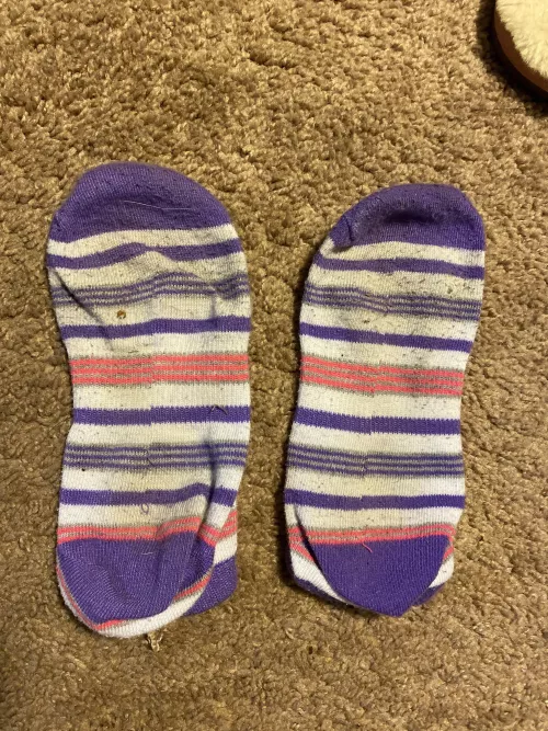 [selling] dirty socks ready to be shipped today;) $25 just for you! 💖 message me☺️