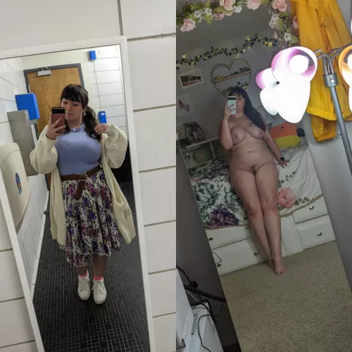 what I wear at school and what I wear at home