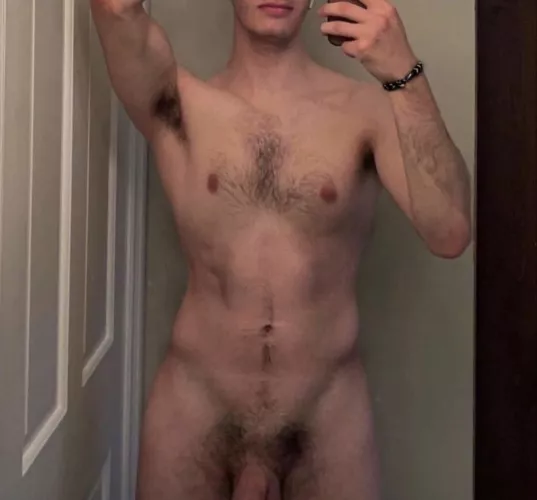 Wonder what a college boy does the second he’s home from class?