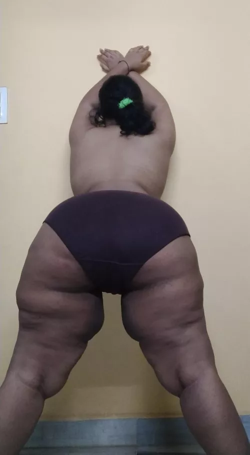 A thicc ass for you to use as you deem fit. I won't move my hands from the wall