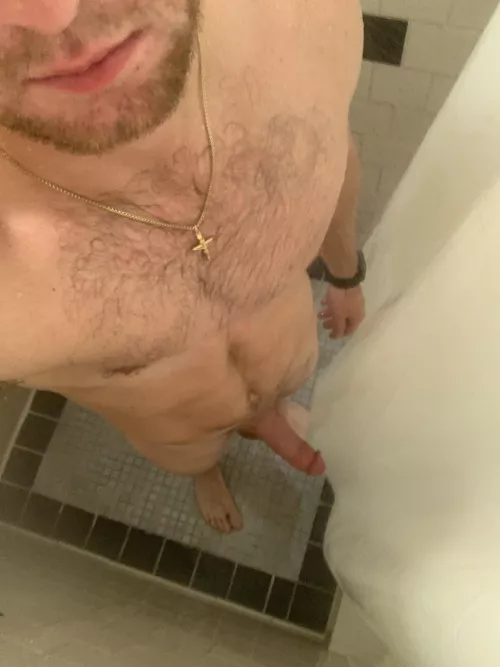 Could i fuck you up the butt in the gym showers after our workout?