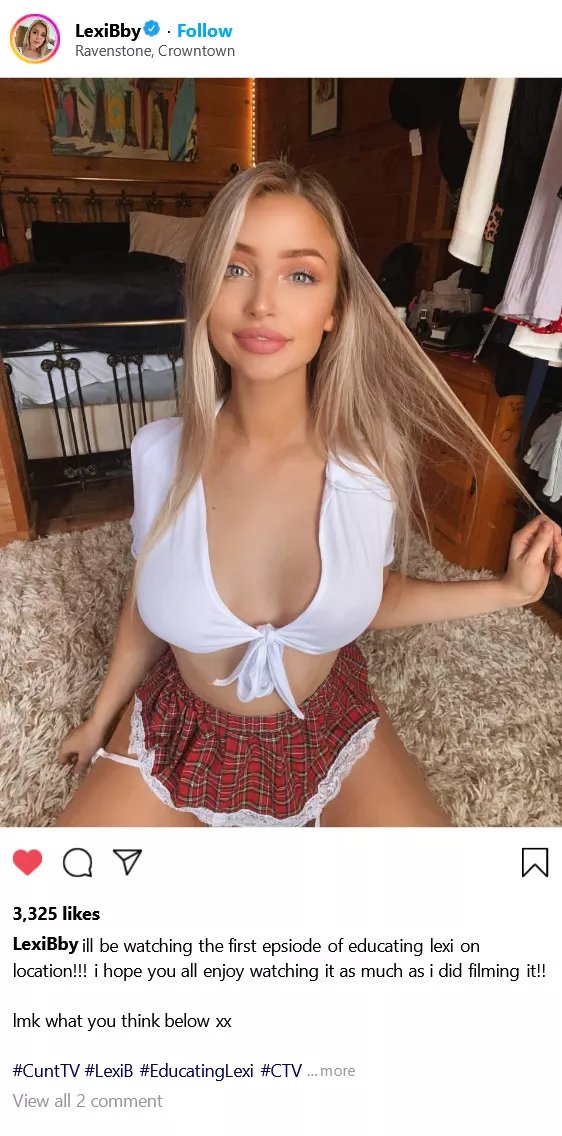 (cuntagram) LexiBby - #EducatingLexi airs tonight!! comment your thoughts!! post pics of you watching if you want a special prize