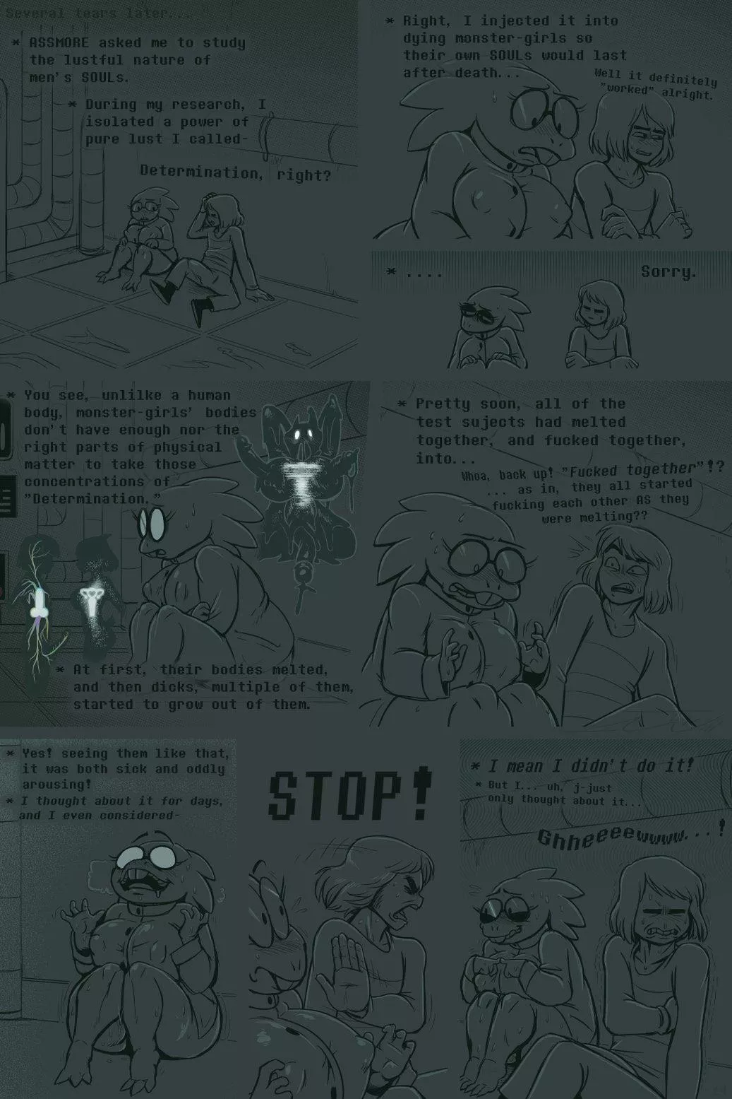 [Frisk, Alphys] Under(her)tail Part 8 Page 14