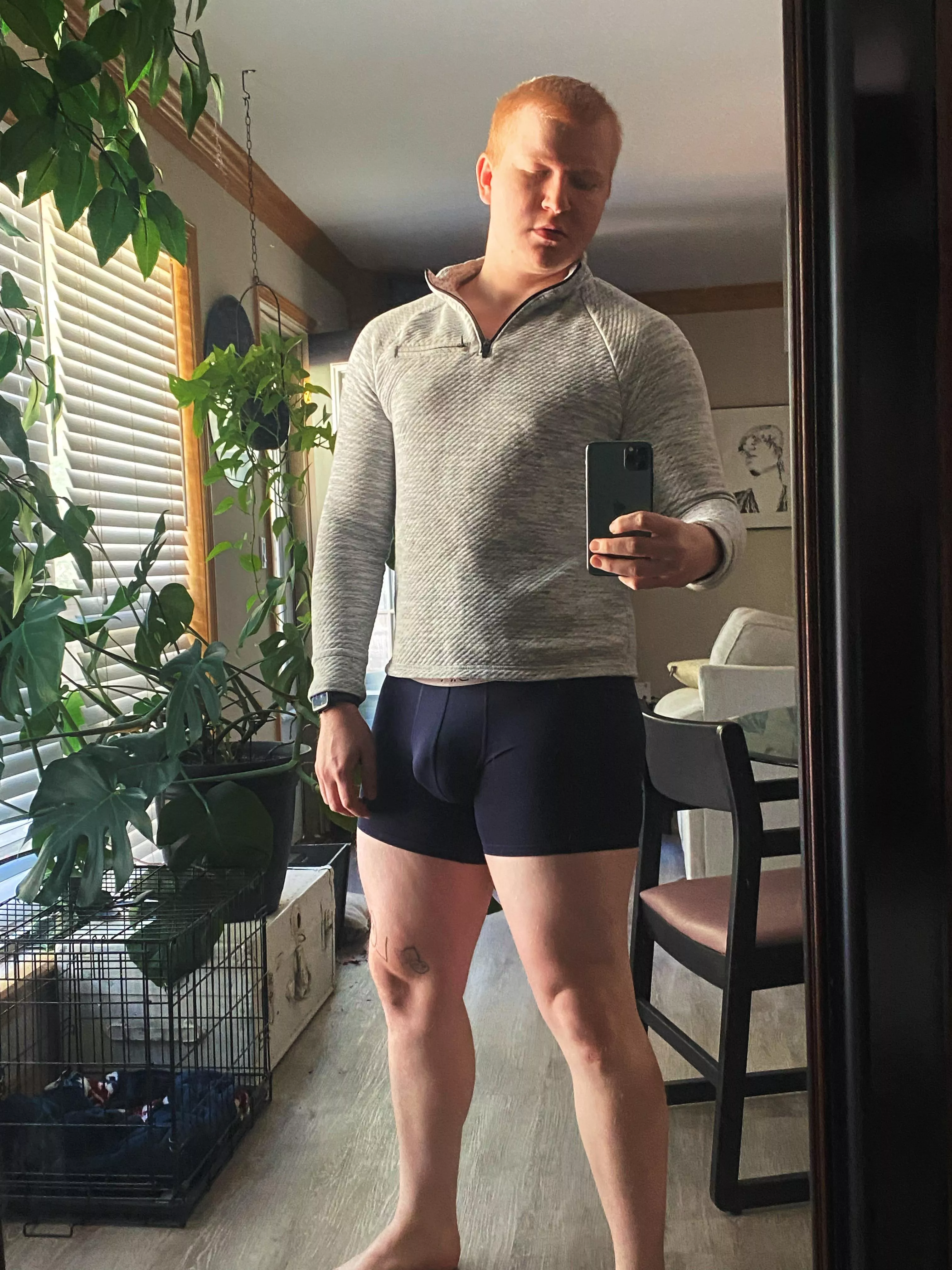 Had to take the pants off on my lunch break… but now back to the office…