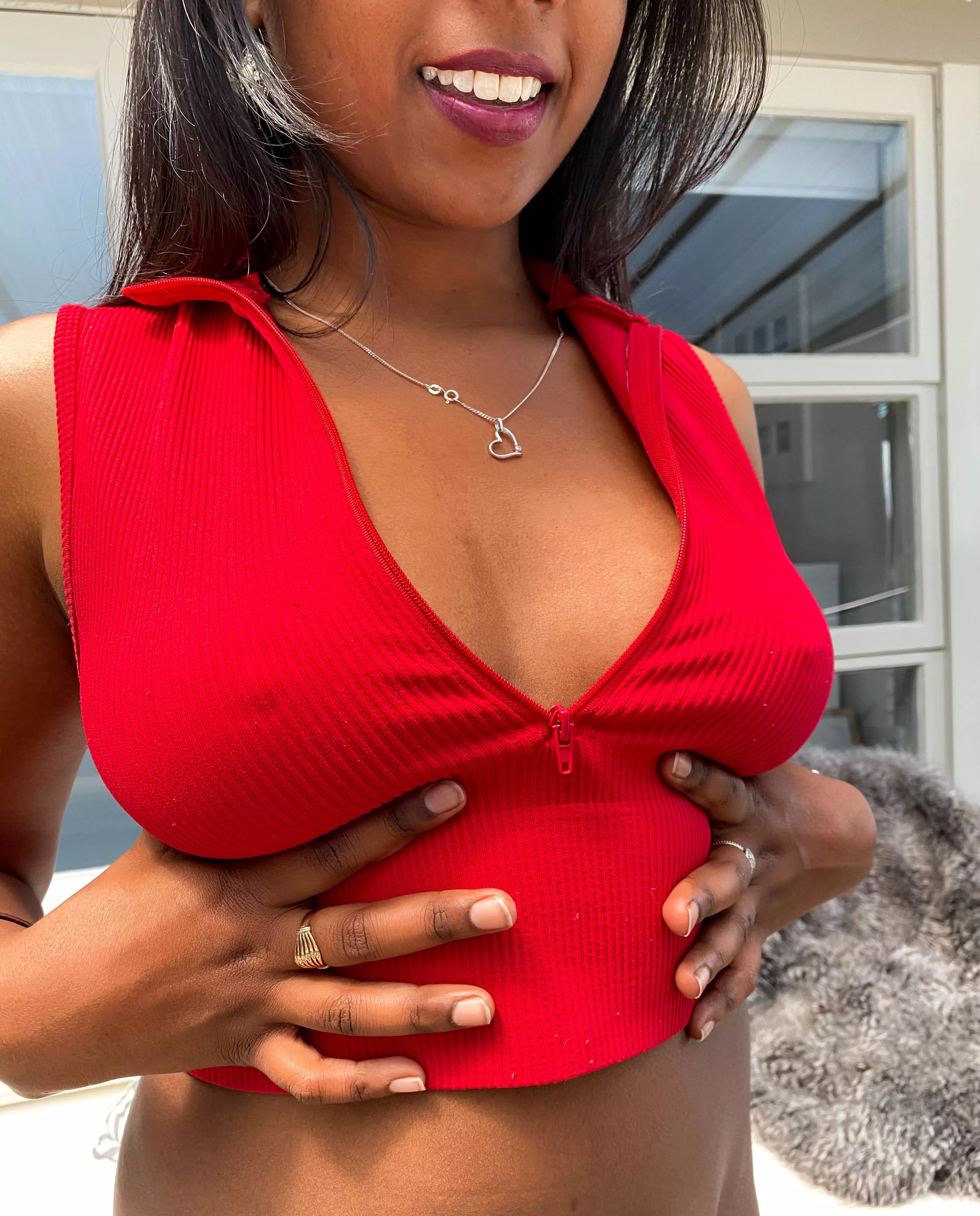 I never wear a bra when I’m out of the house [F]