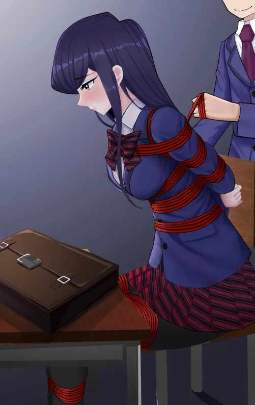 Komi San in bondage until she makes 100 friends