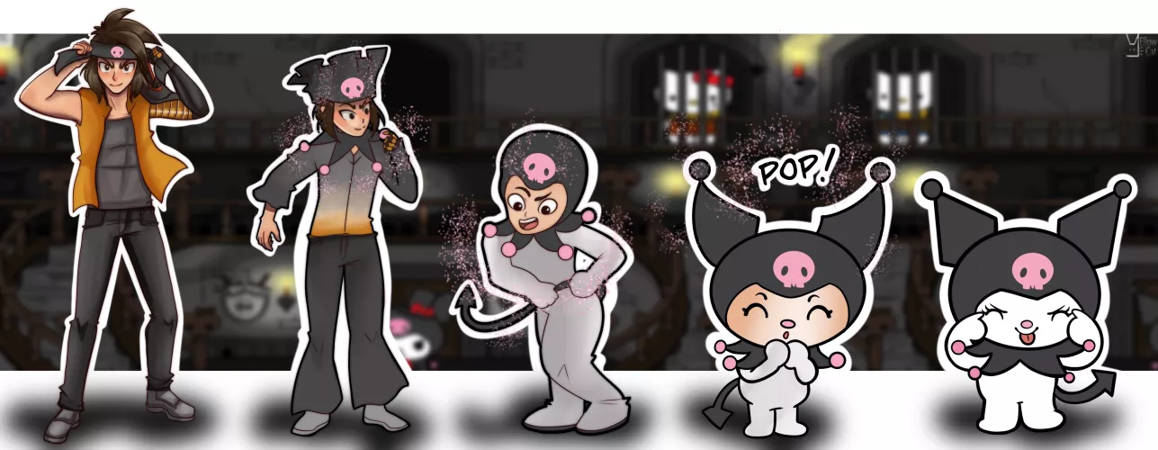 Kuromi TF (MTF, Furry TF) by YellowCatArt98