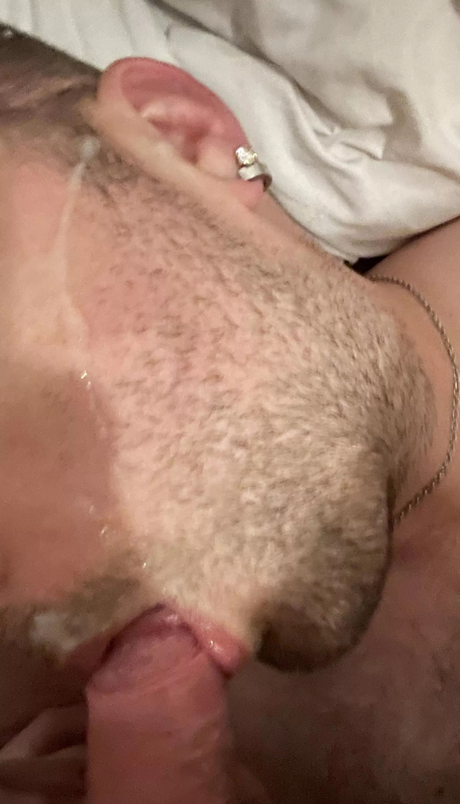 My good boy cleaning up after sucking my cock! 😈😈😈😈