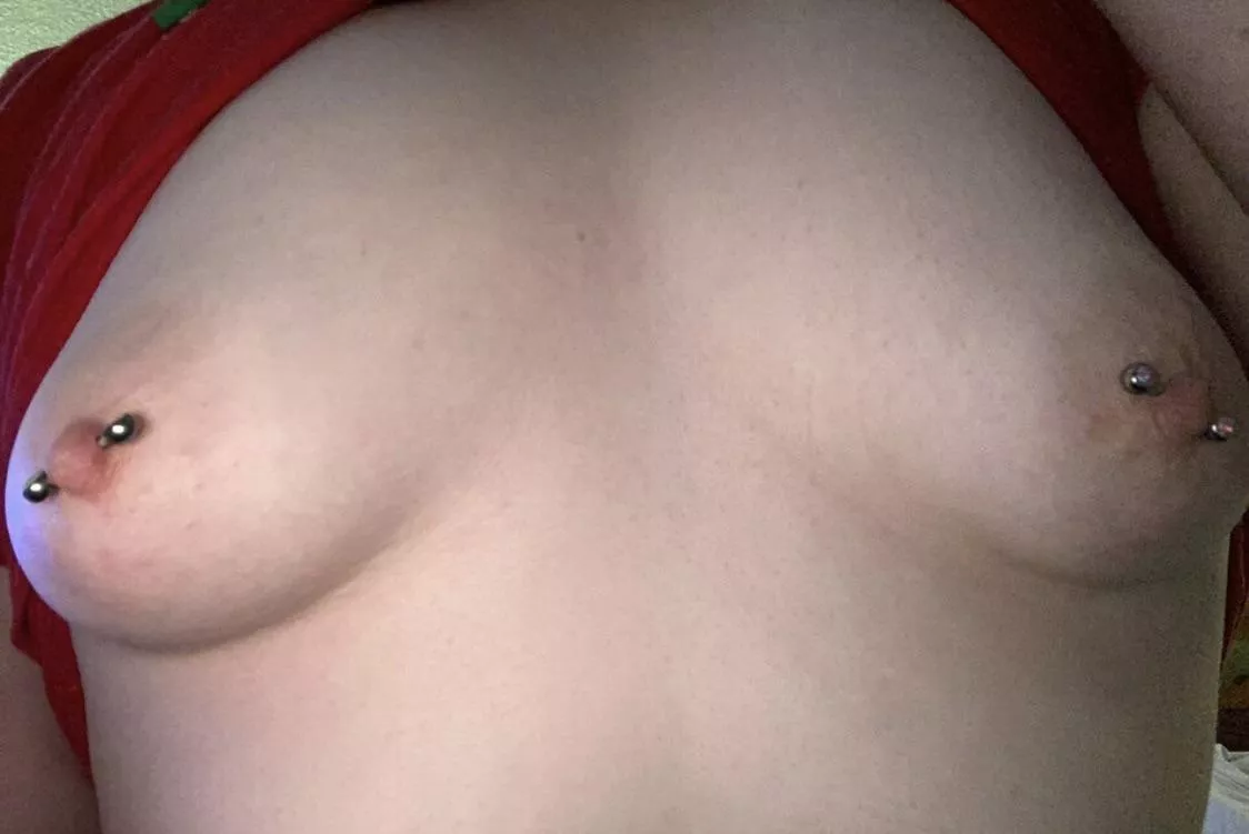 Should I keep these piercings in? I love how they tickle when I don’t wear a bra ❤️
