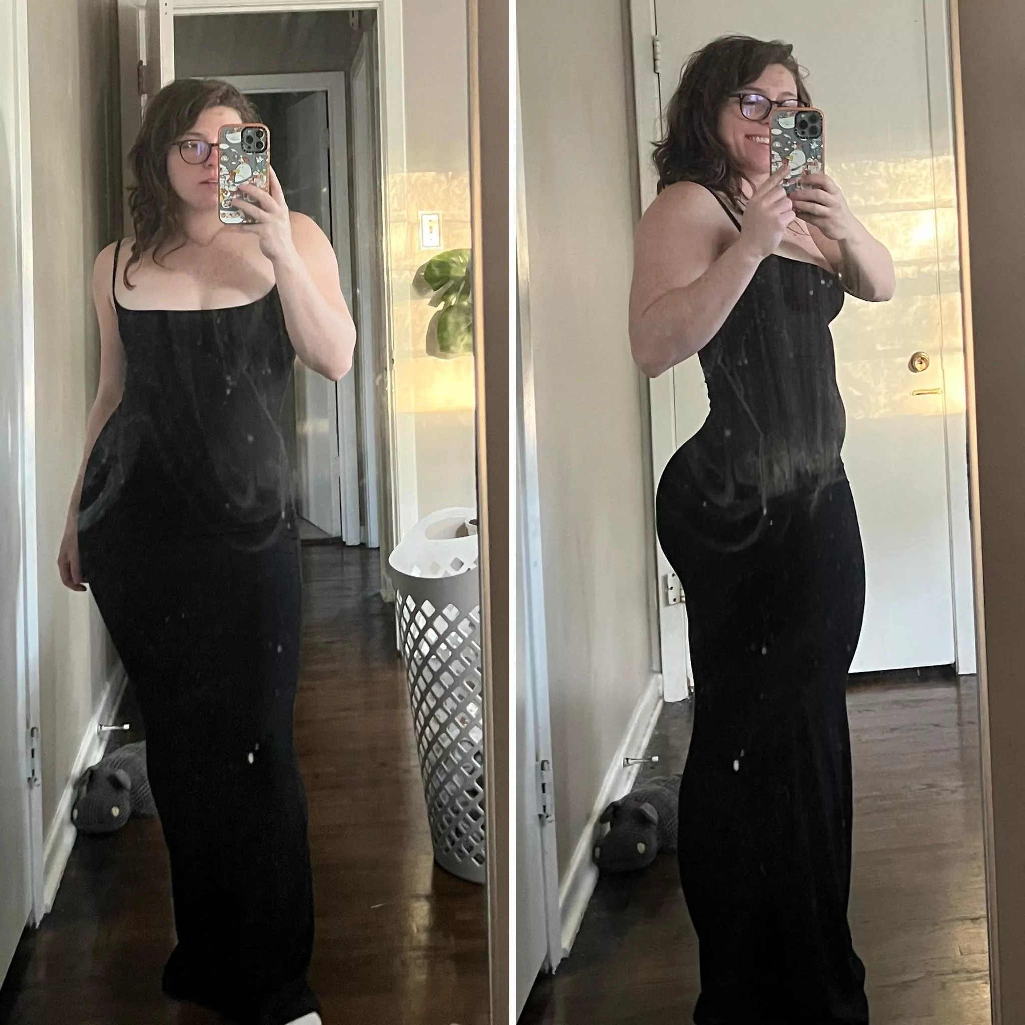 This black dress really shows off my goodies