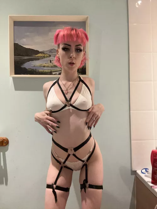What do you guys think to my harness set ☺️💖