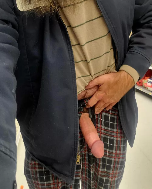Whipped my cock out in WalMart!!! What if u caught me?