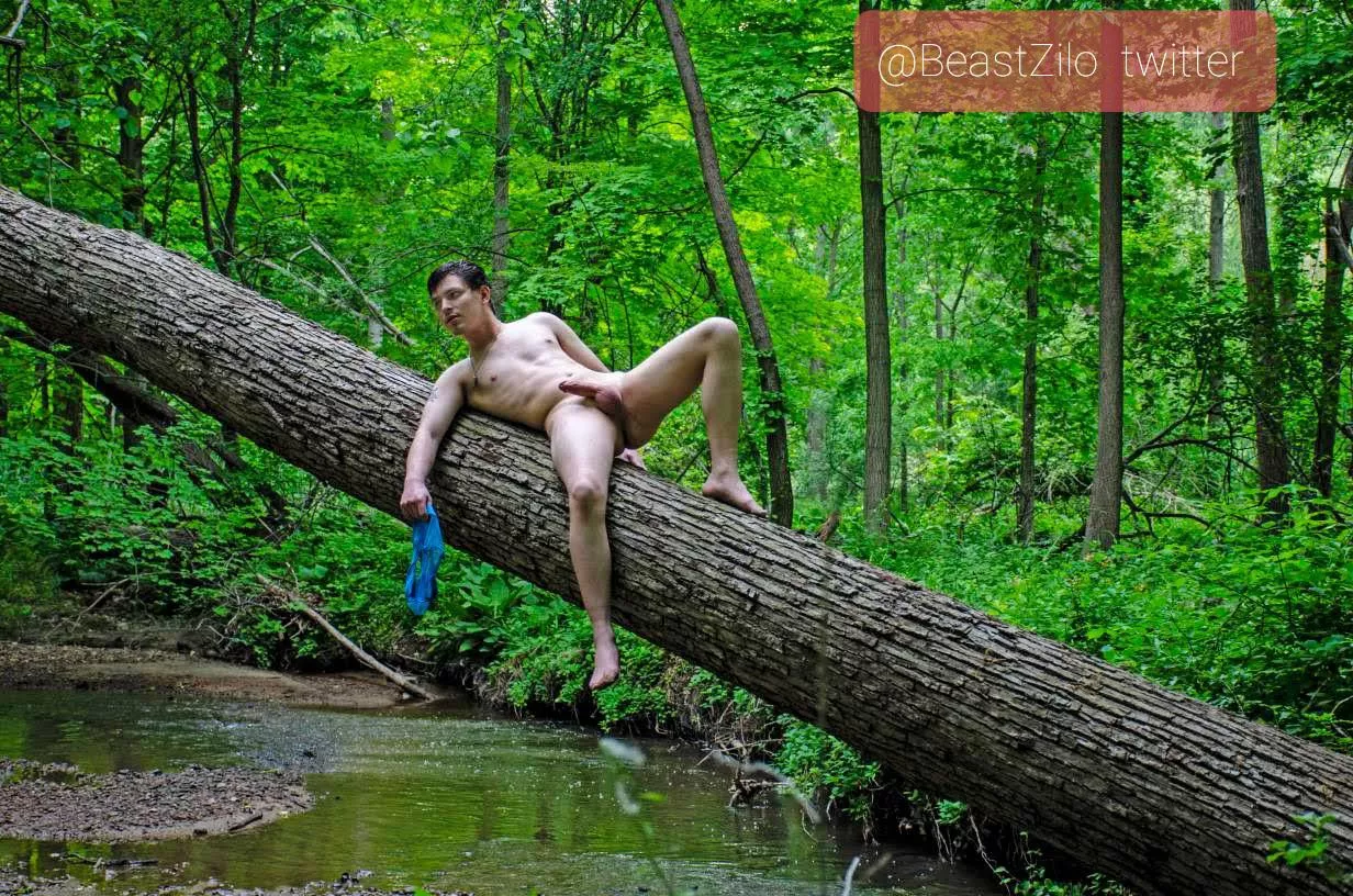 woods by the road not mega risky but still got caught 😳