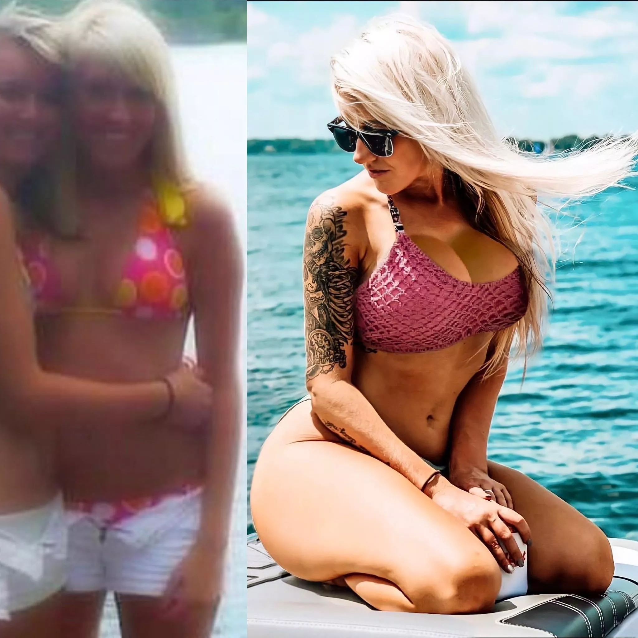 2010 vs 2022 🍑😘 more fillers soon & maybe new implants. Should I go bigger this time? 😈 [f30]