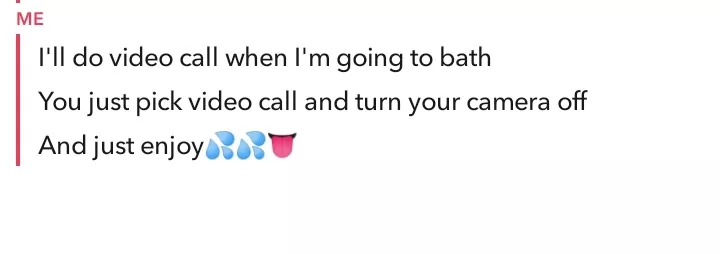 anyone wanna do nude video call without face in 10 minutes..dm💦👅