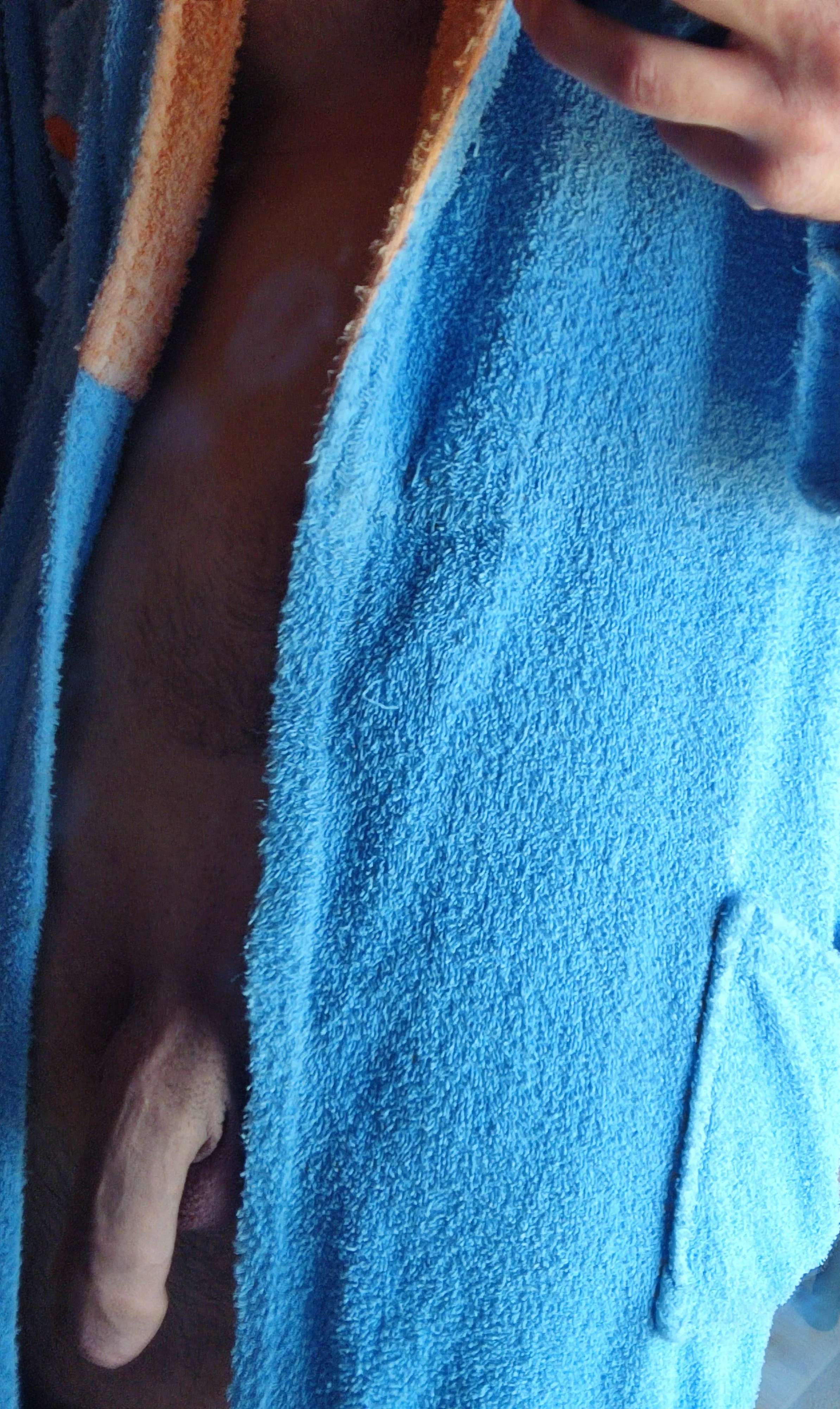 Enormous soft cock after shower