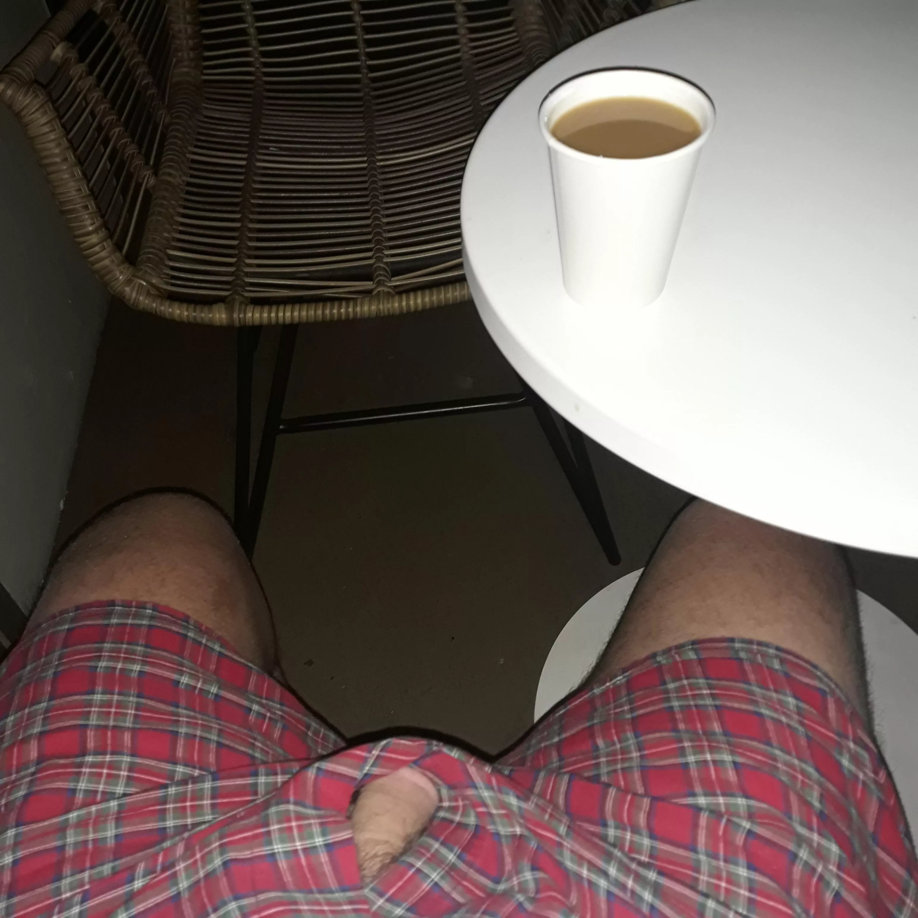 Great start to my Air Force day... Coffee on the hotel balcony.