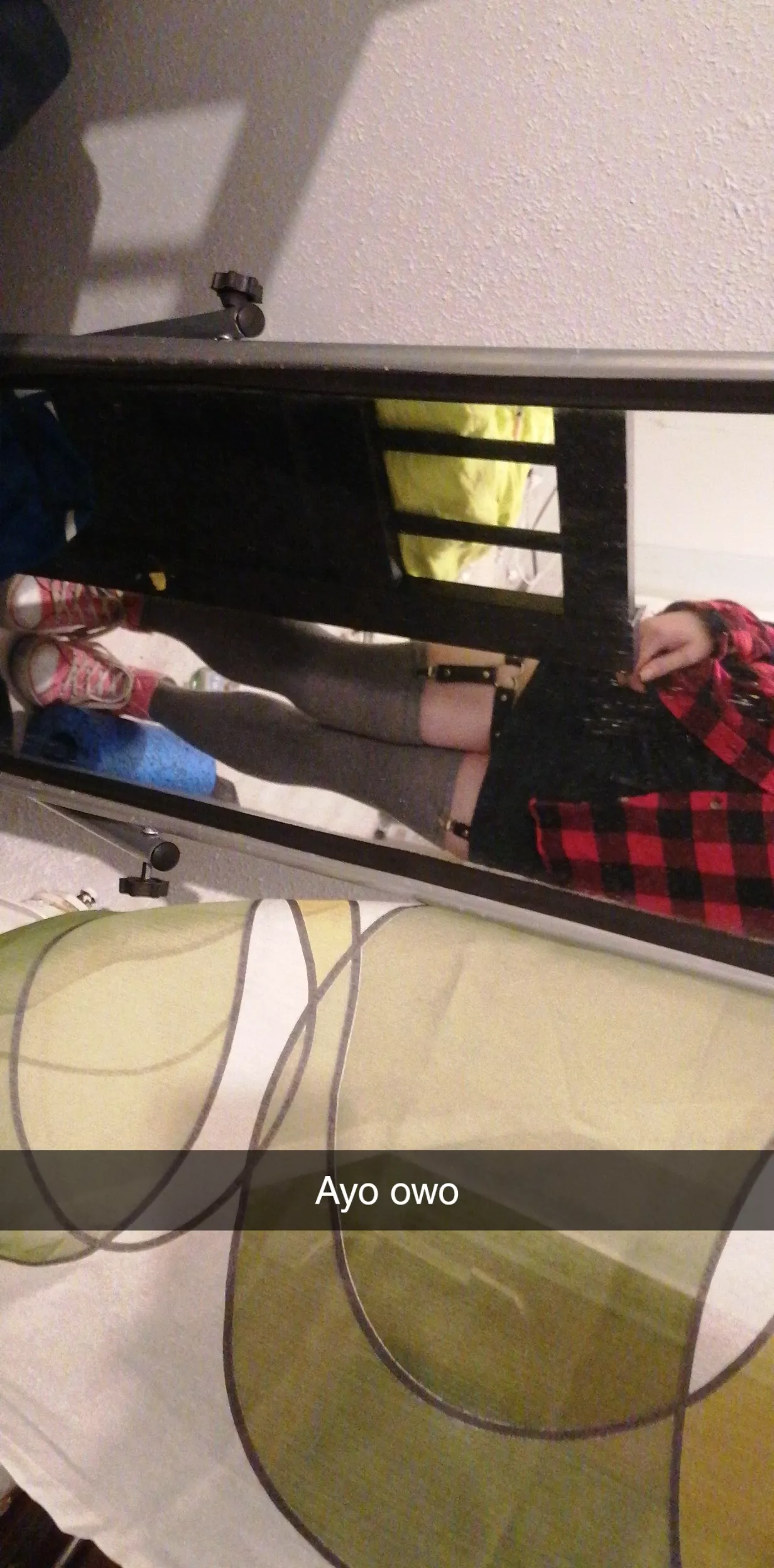 I made the socks, but the chaos in the room isn't mine