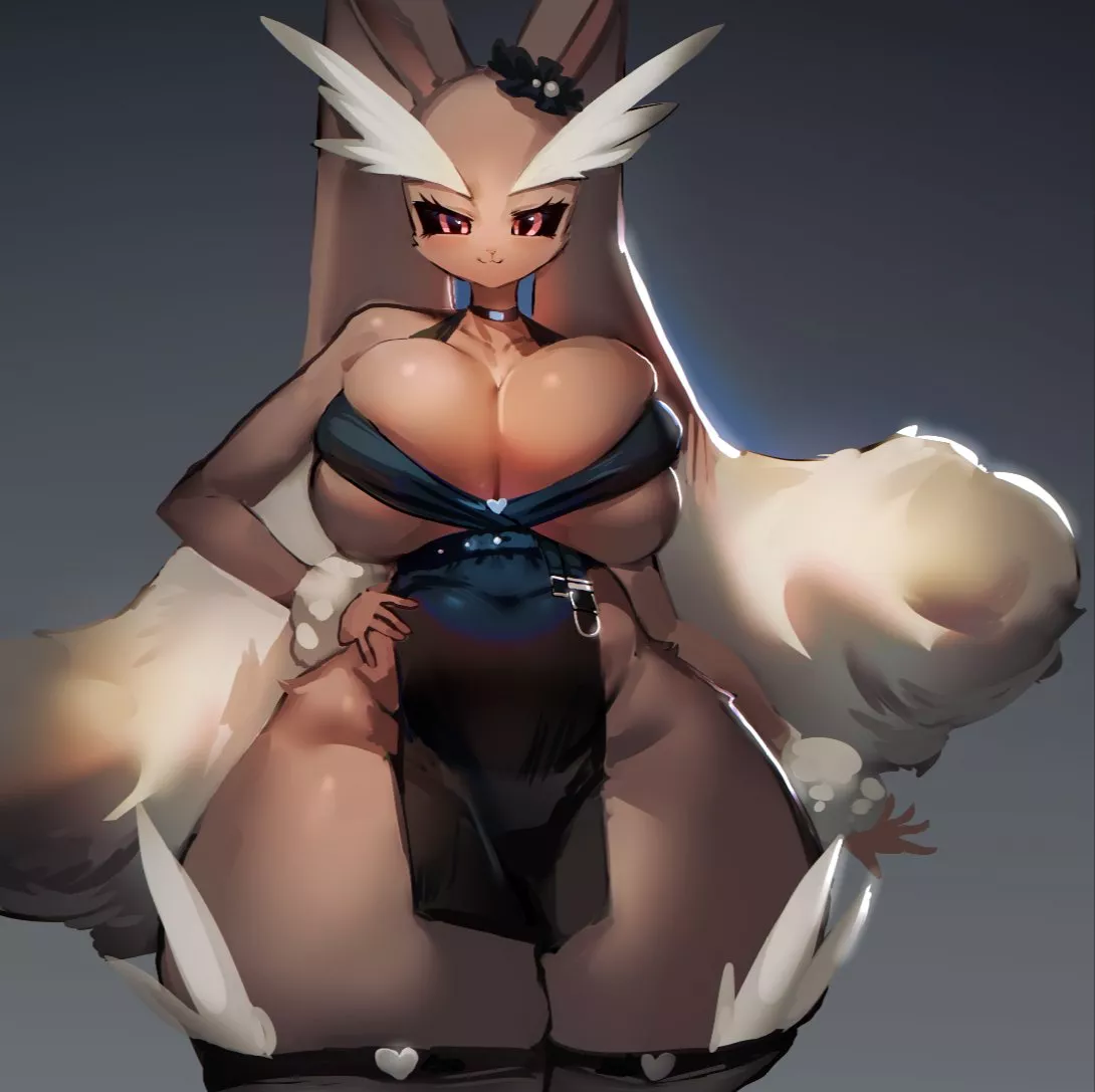 Lopounny bursting out of a dress [F] (utterangle)