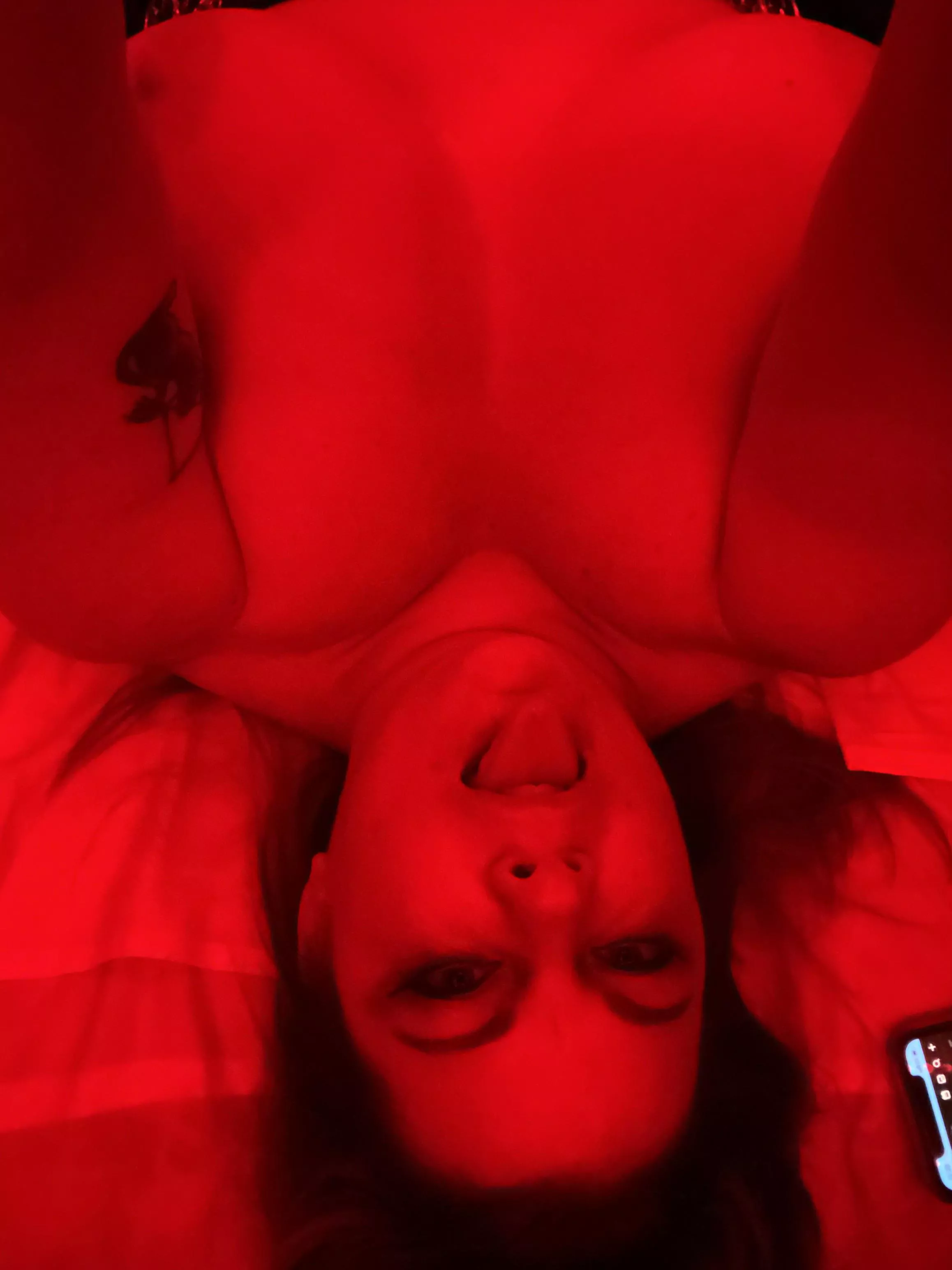 Not a filter lol the swing club red lighting is crazy!!!!