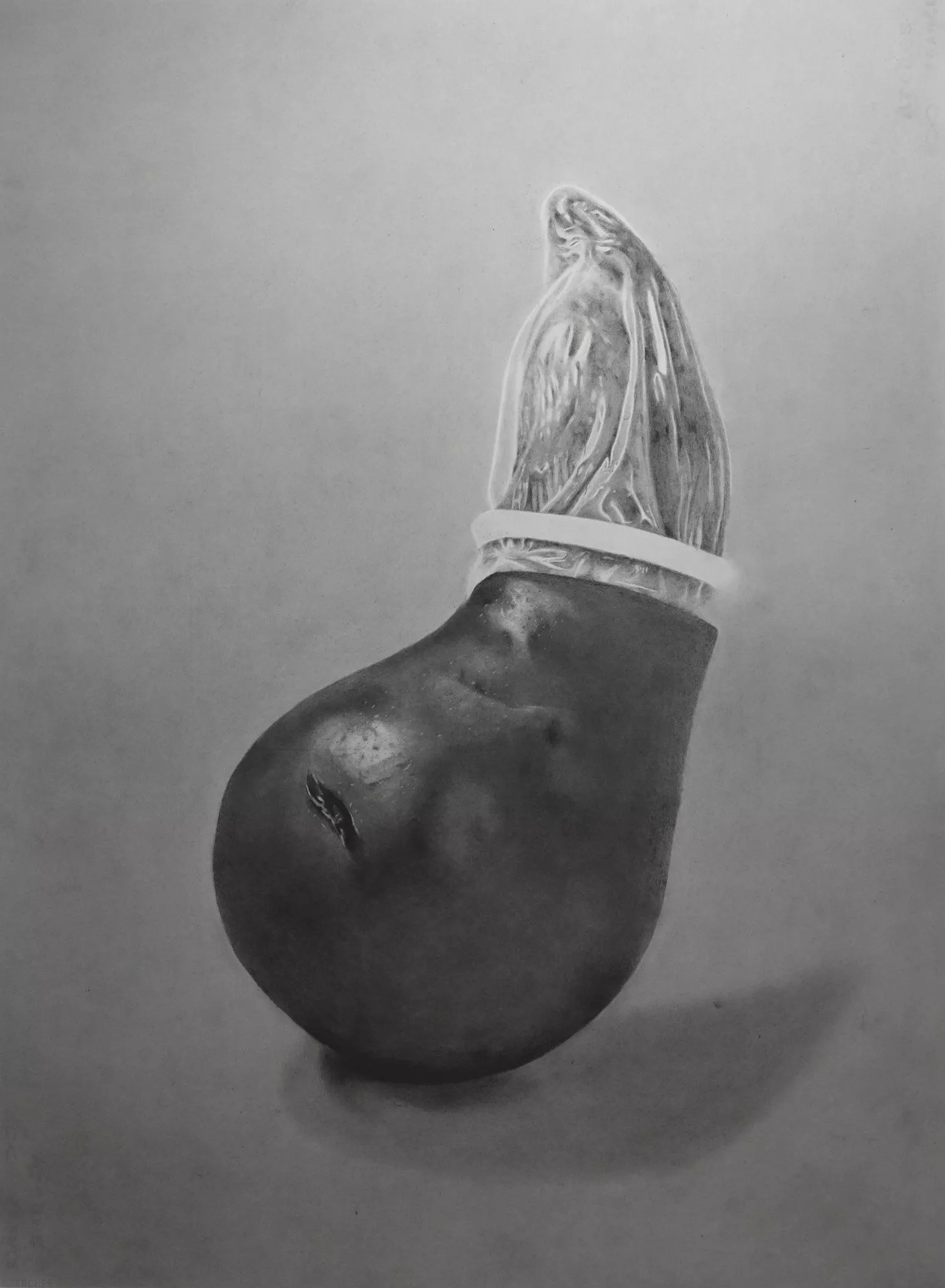 “Pearfection” - drawing by me - graphite - 2022 - prints available on website