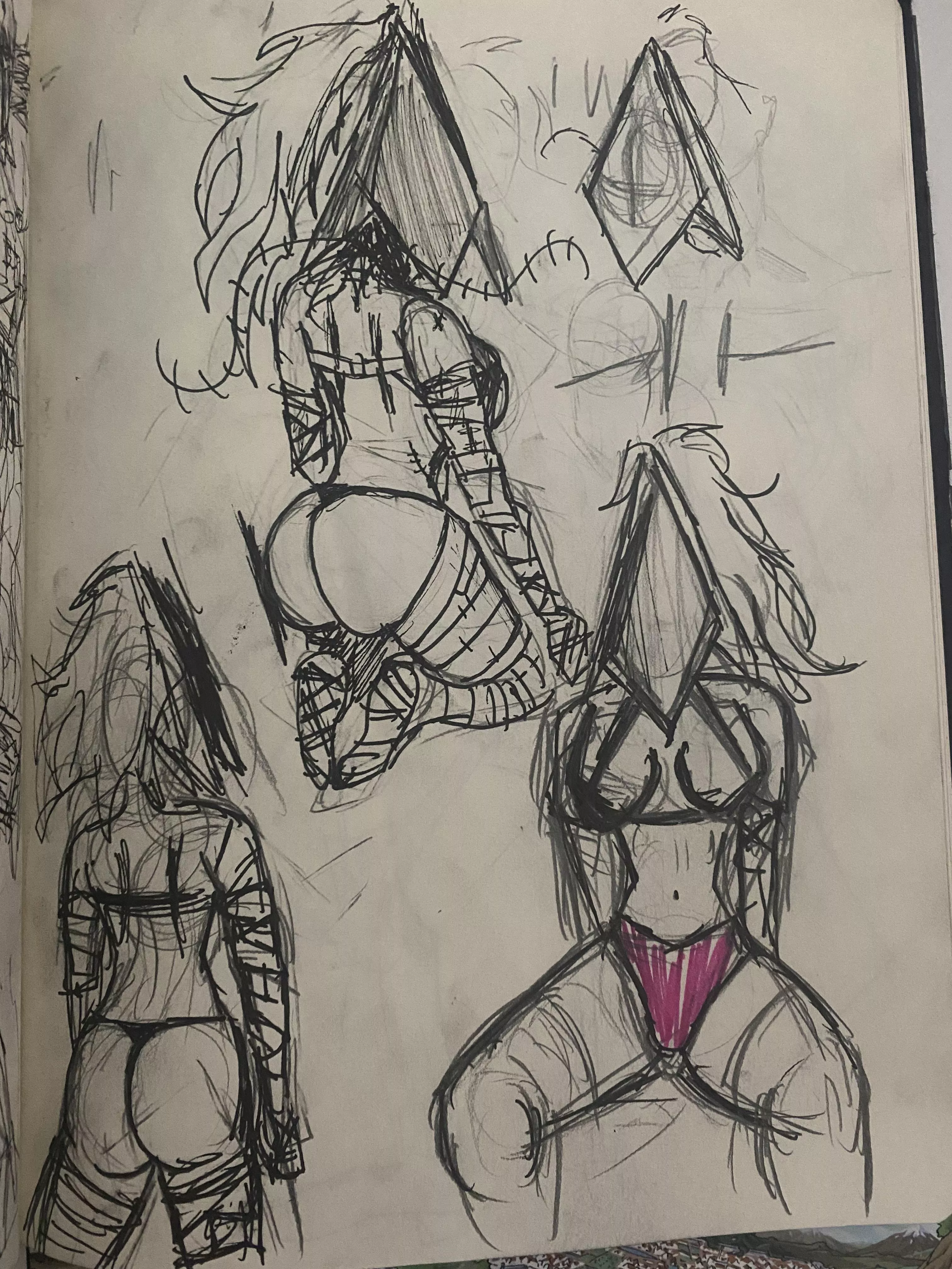 Tried to draw (more like a doddle) my oc in a lewd way like shad( still have to practice i know)