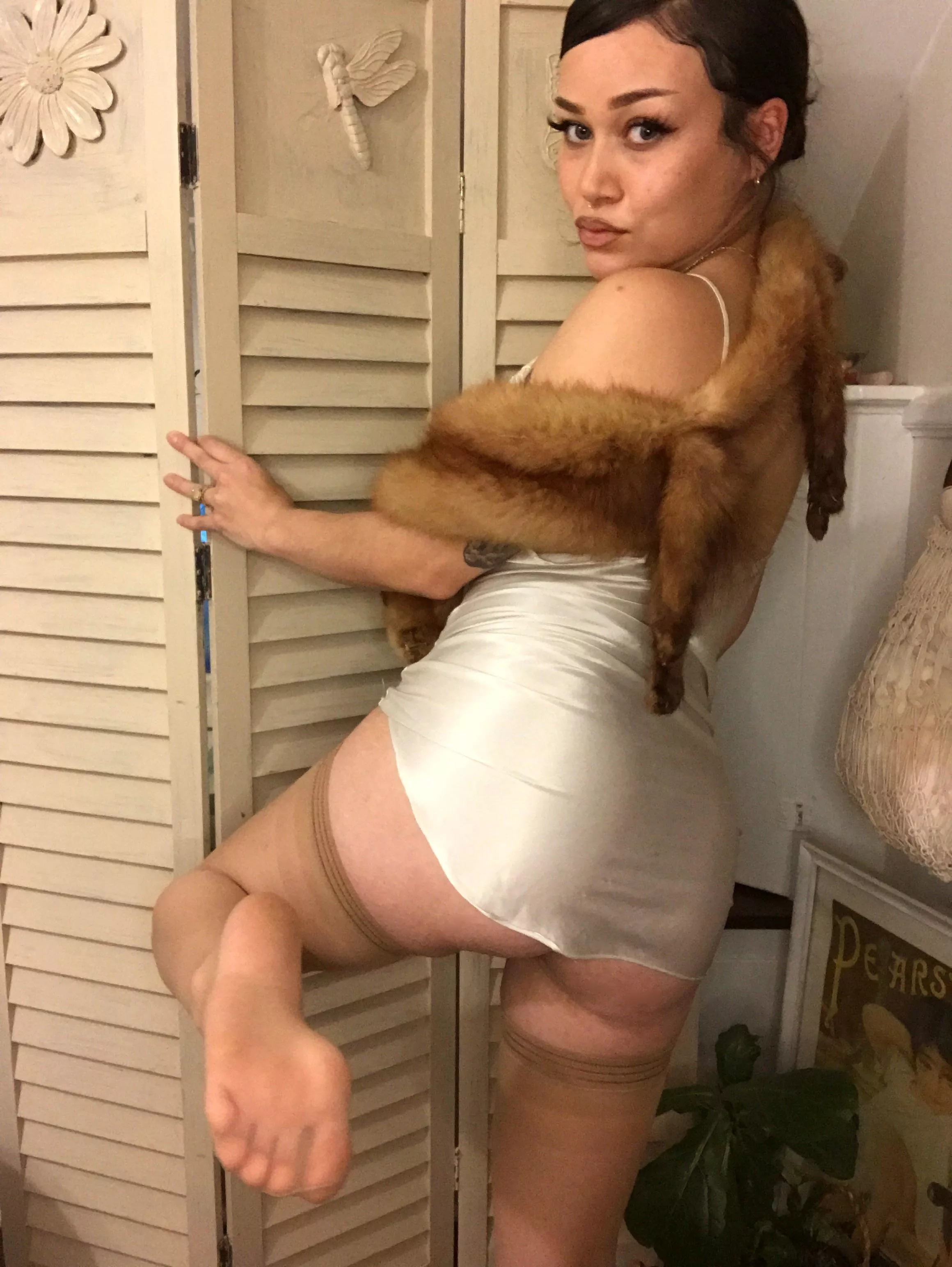 Vintage nylon thigh highs anyone ?