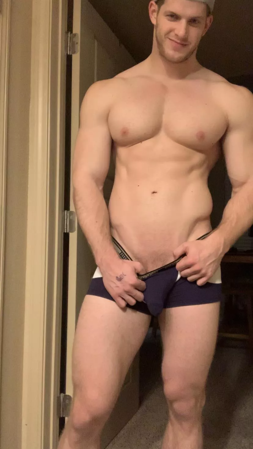 Be a good slut and I might let you pull these down yourself